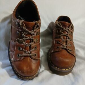 Dr Martens size 6 8A79 Oxford Lace Up Shoes Boots Y2K Brown Leather Casual